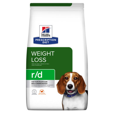 Hill’s Prescription Diet Canine r/d – Hrană Uscată pentru Slăbire și Controlul Greutății la Câini, 10 kg